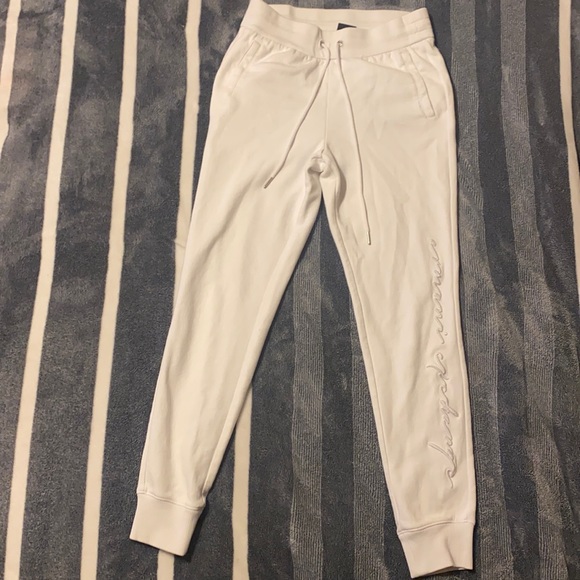 Women’s White Armani Exchange Jogger/Sweat Pant Size Small - Picture 1 of 4